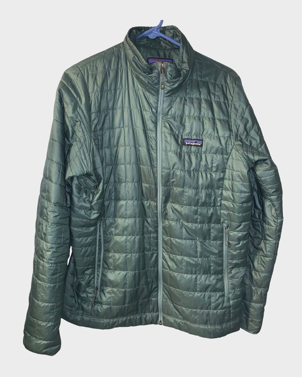 Patagonia Womens Nano Puff Jacket Size L Green Ripstop DWR Puffer Outdoors